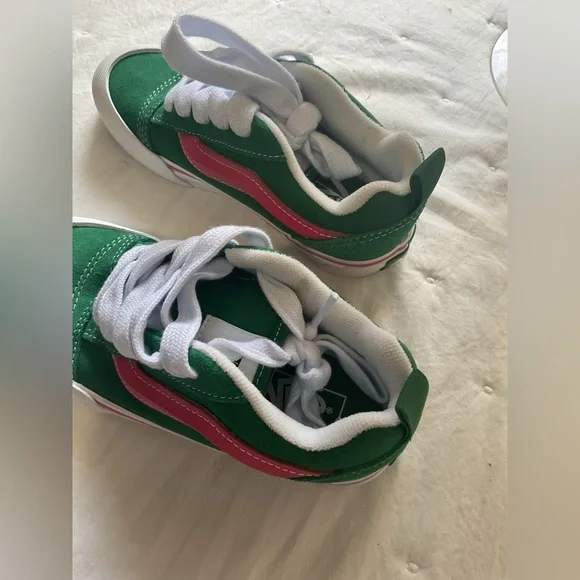 Vans Classic Green and White Sneakers - Picture 9 of 10